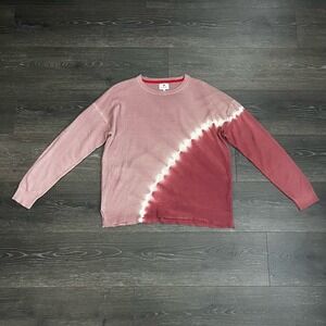 Tie-Dye Pink and Red Women's Sweater